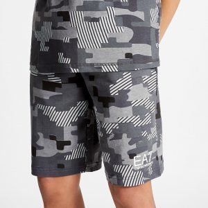 Emporio Armani Ea7 Digi Camo Shorts Harmaa