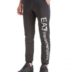 Emporio Armani Ea7 Foil Logo Cuff Pants Musta