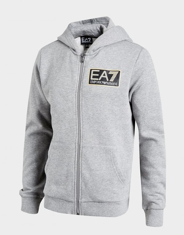 Emporio Armani Ea7 Visibility Full Zip Hoodie Harmaa