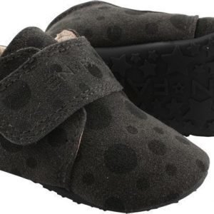 En Fant Tossut Jupiter Velcro Slipper Grey