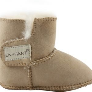 En Fant Töppöset Sheepskin Bootee Chestnut