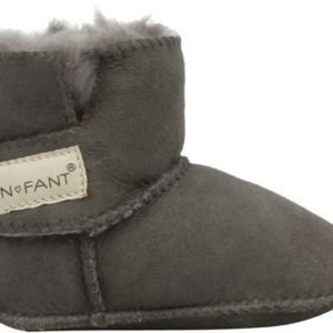 En Fant Töppöset Sheepskin Bootee Grey