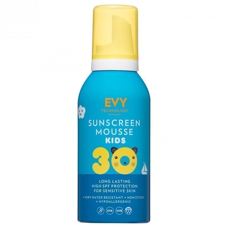 Evy Technology Mousse Spf 30 150 Ml For Kids Sininen Aurinkovoide