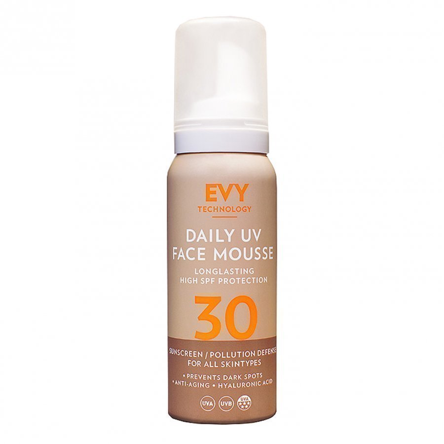 Evy Technology Spf 30 Anti-Age Uv Face Mousse 75 Ml Aurinkovoide