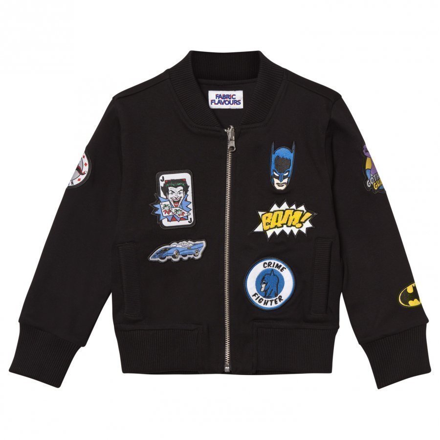 Fabric Flavours Batman Patch Bomber Jacket Bomber Takki