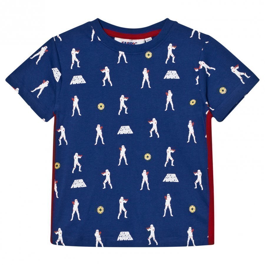 Fabric Flavours Blue Stormtrooper Repeat Print Tee T-Paita