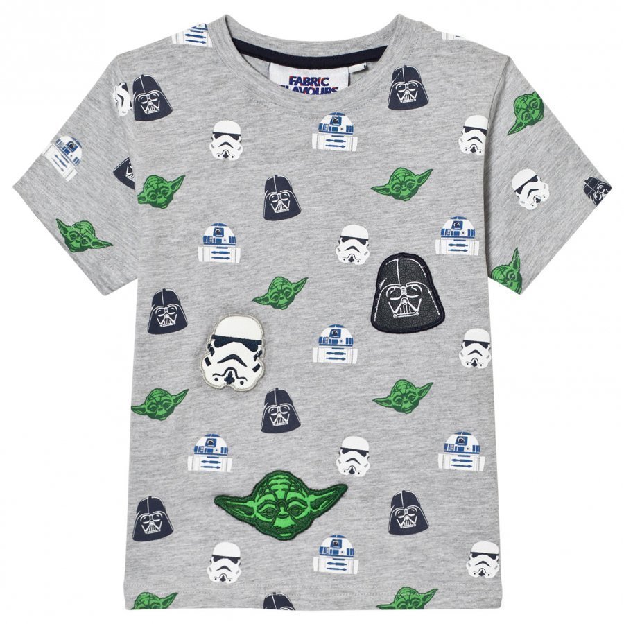 Fabric Flavours Grey Star Wars Multi Character Tee T-Paita