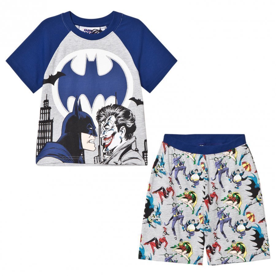 Fabric Flavours Grey/Blue Batman Joker Pyjamas Yöpuku