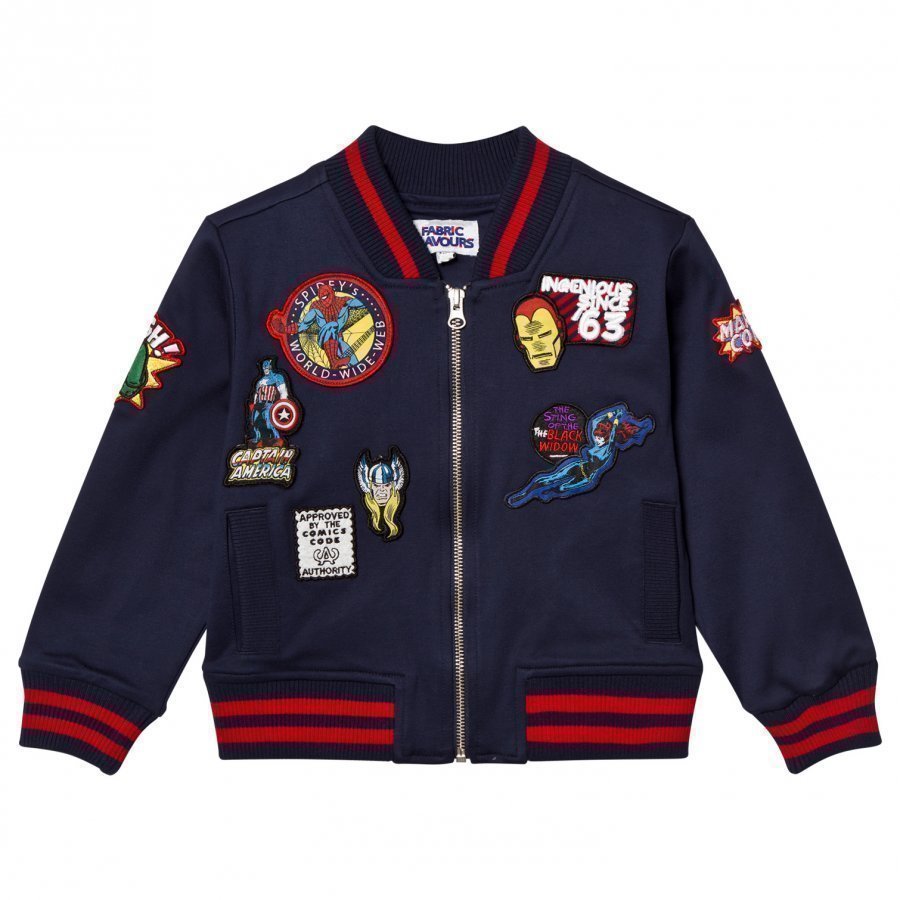 Fabric Flavours Marvel Patch Bomber Jacket Bomber Takki