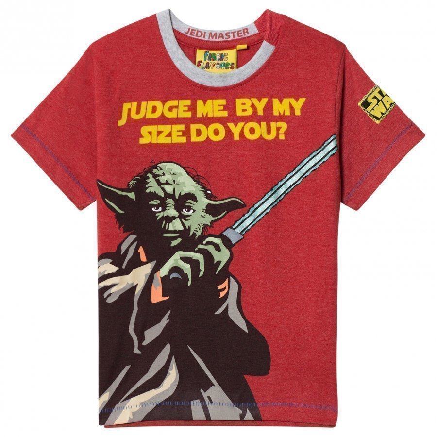 Fabric Flavours Red T-Shirt Yoda T-Paita