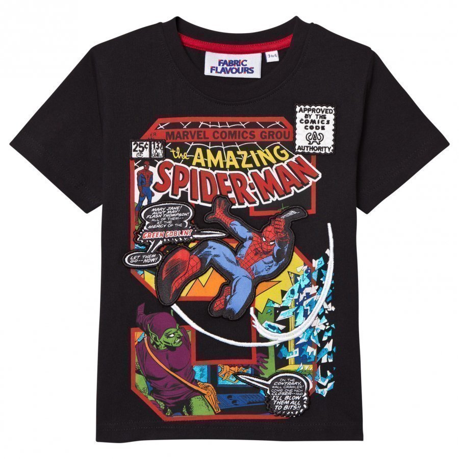 Fabric Flavours Spider-Man S Comic Graphic Tee T-Paita