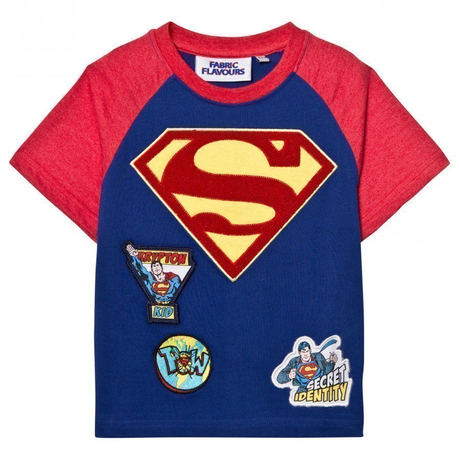 Fabric Flavours Superman Chenille Logo Patch Tee T-Paita