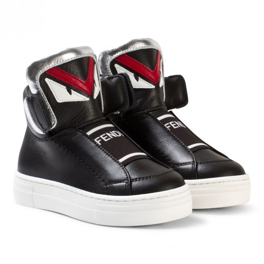 Fendi Black Monster High Top Sneakers Korkeavartiset Kengät