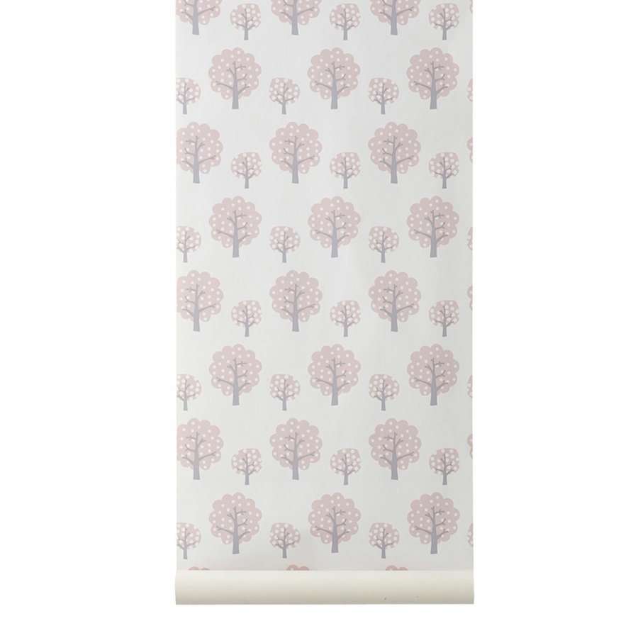 Ferm Living Dotty Wallpaper Rose Tapetti