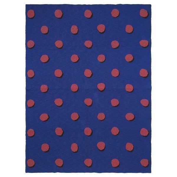 Ferm Living Double Dot Torkkupeitto Sininen