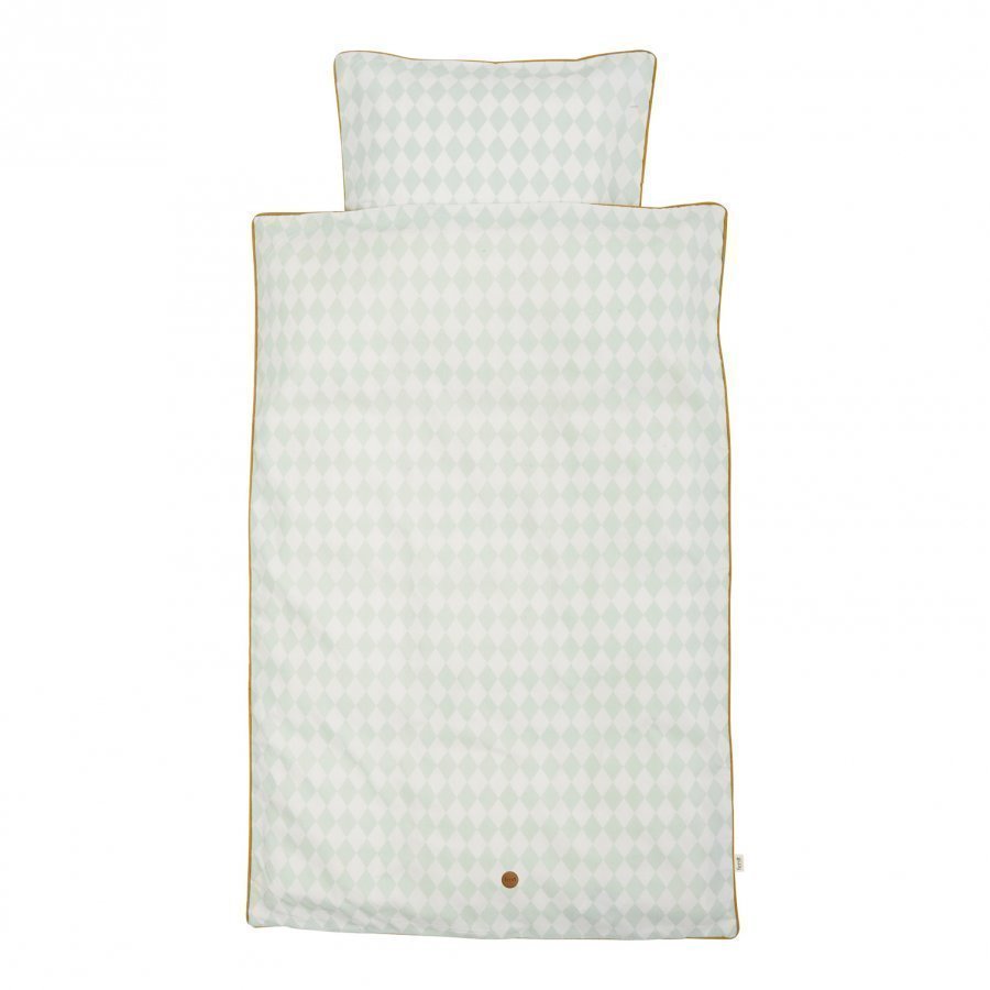 Ferm Living Harlequin Bedding Mint Junior Vuodesetti