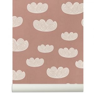 Ferm Living Kids Cloud Tapetti Vaaleanpunainen