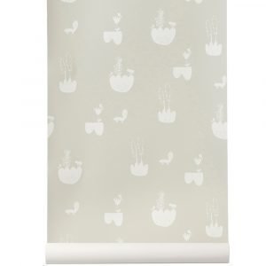 Ferm Living Kids Landscape Tapetti Harmaa