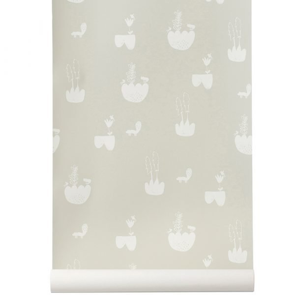 Ferm Living Kids Landscape Tapetti Harmaa