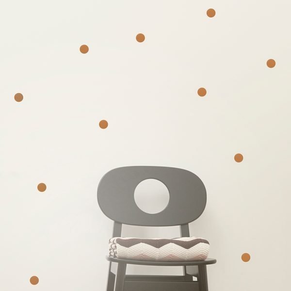 Ferm Living Kids Mini Dots Wallsticker Seinätarra Kupari