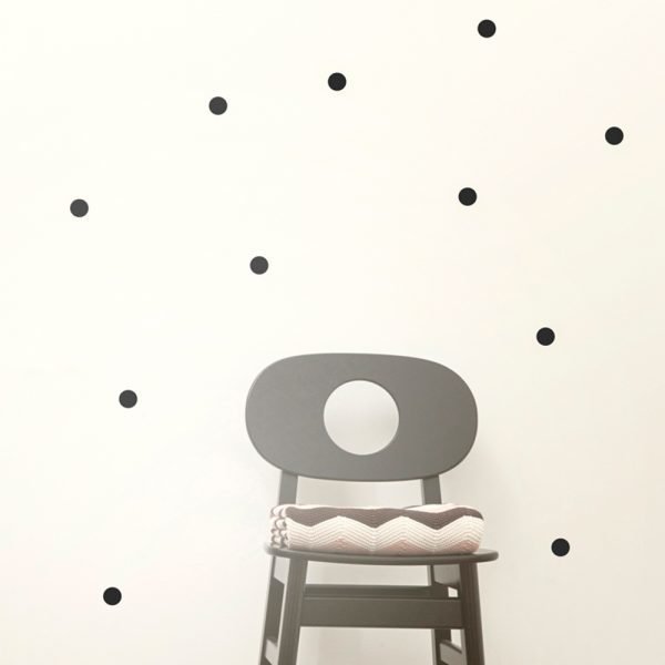 Ferm Living Kids Mini Dots Wallsticker Seinätarra Musta