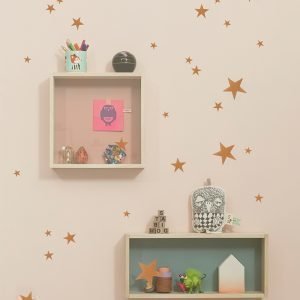 Ferm Living Kids Mini Stars Wallsticker Seinätarra Kupari