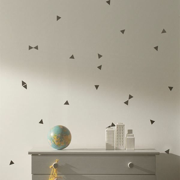 Ferm Living Kids Mini Triangles Wallsticker Seinätarra Musta