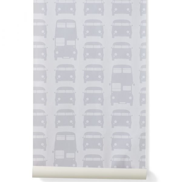 Ferm Living Kids Rush Hour Tapetti Harmaa