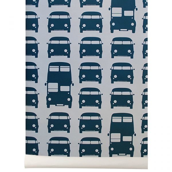 Ferm Living Kids Rush Hour Tapetti Sininen