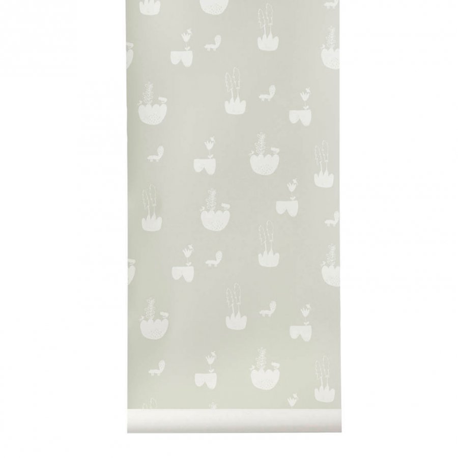 Ferm Living Landscape Wallpaper Grey Tapetti