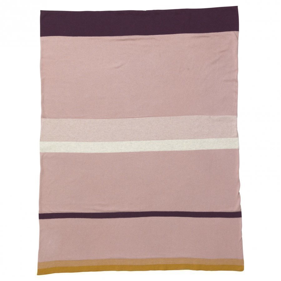 Ferm Living Little Stripy Blanket Rose Huopa