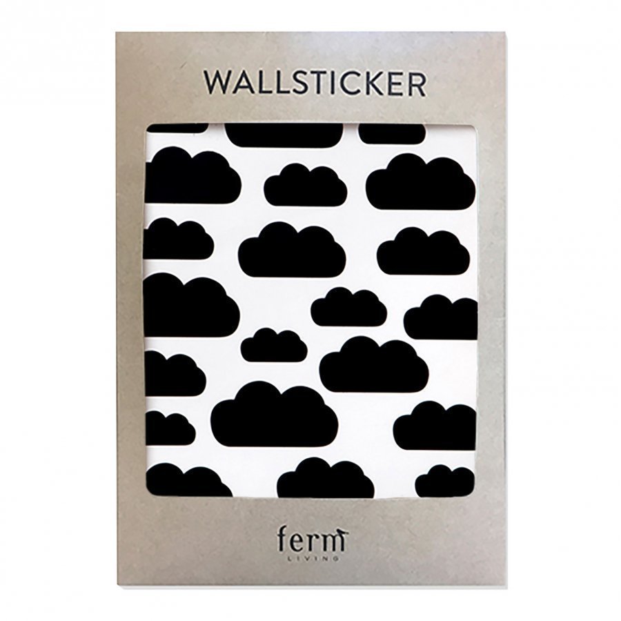 Ferm Living Mini Clouds Wallsticker Black Seinätarra