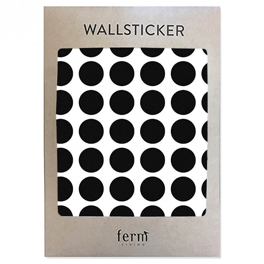 Ferm Living Mini Dots Wallsticker Black Seinätarra