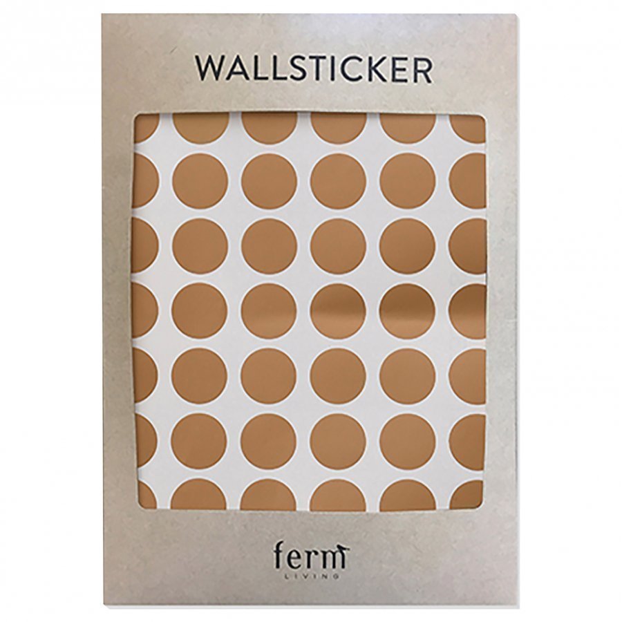 Ferm Living Mini Dots Wallsticker Copper Seinätarra