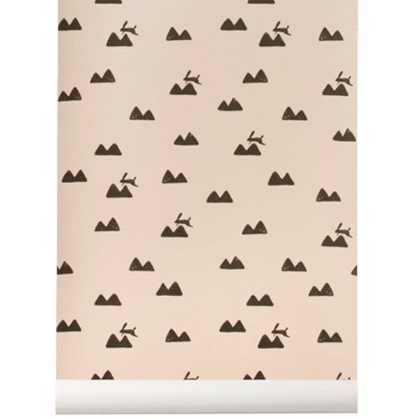 Ferm Living Rabbit Tapetti Roosa