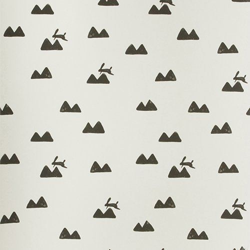 Ferm Living Tapetti Rabbit Offwhite/musta