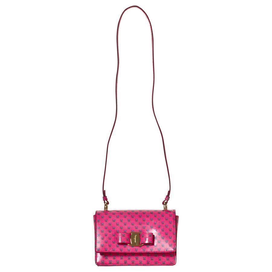 Ferragamo Pink Owl Print Ginny Bag Käsilaukku