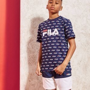 Fila All Over Print T-Shirt Laivastonsininen