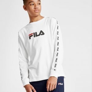 Fila Fila Hawke Long Sleeve Tape T-Paita Valkoinen