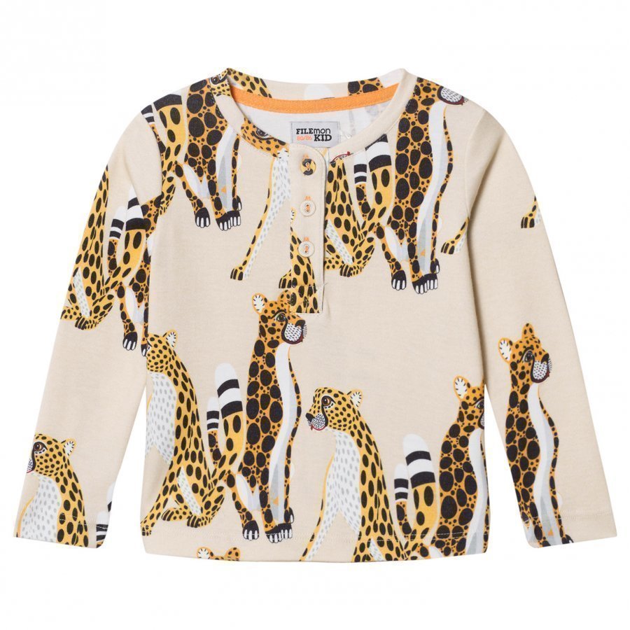 Filemon Kid Long Sleeve T-Shirt Cheetahs Angora Pitkähihainen T-Paita