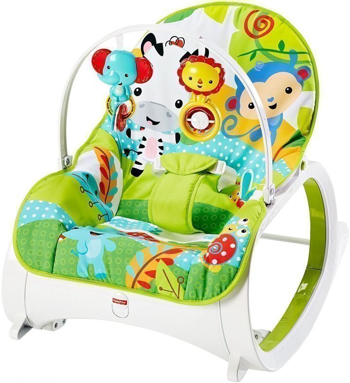 Fisher Price Rainforest Friends Newborn To Toddler Portable Rocker