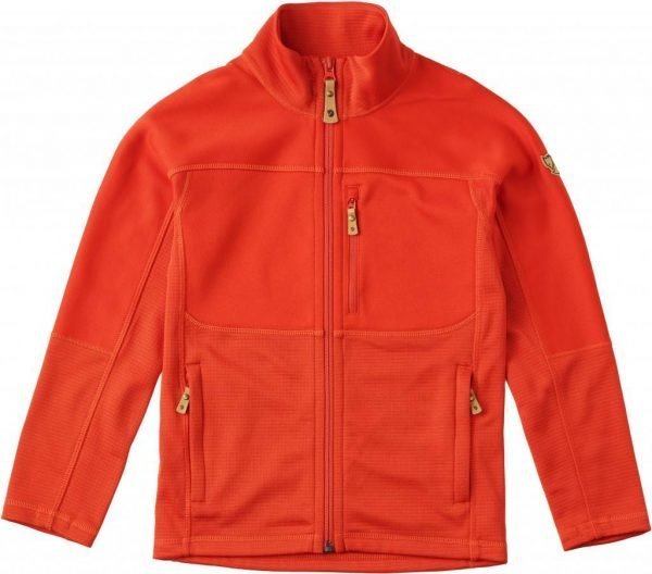 Fjällräven Kids Abisko Trail Fleece Fleecetakki Flame