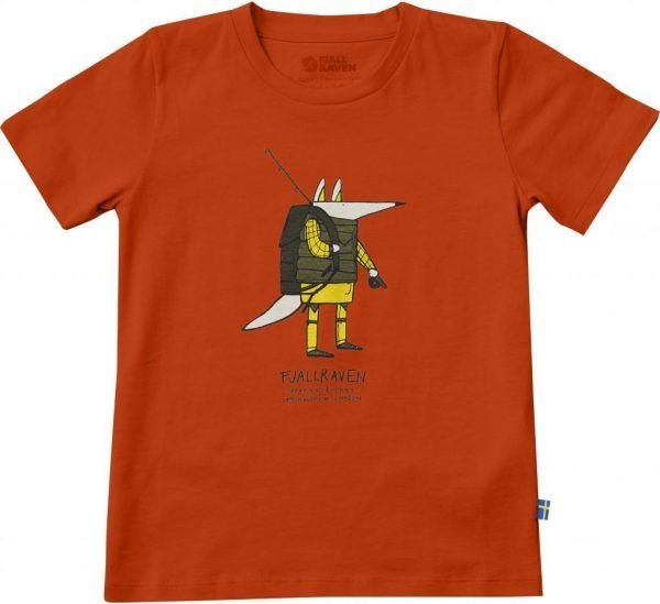 Fjällräven Kids Trekking Fox T-Shirt T-Paita Flame
