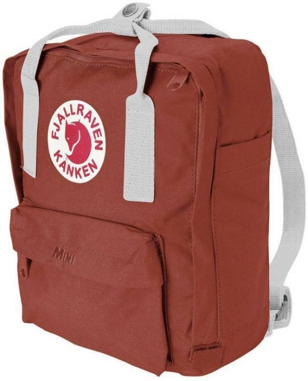 Fjällräven Kånken Mini Reppu Punainen / Valkoinen