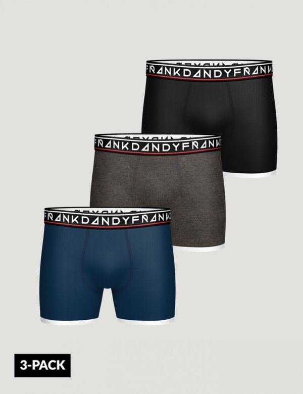 Frank Dandy 3 Pack Boy's St Paul Boxer Bokserit Kirjava