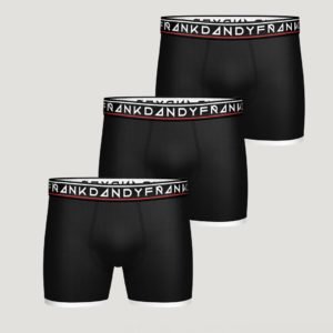 Frank Dandy 3 Pack Boy's St Paul Boxer Bokserit Musta