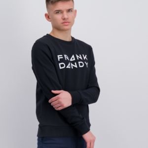 Frank Dandy Kid's Solid Crew Neule Musta