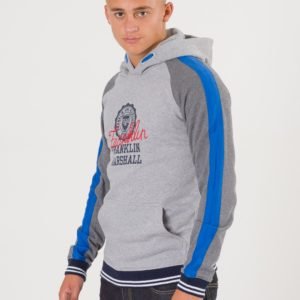 Franklin & Marshall Contrast Over The Head Hoody Huppari Harmaa