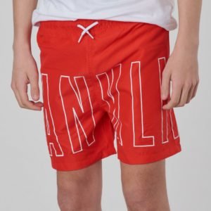 Franklin & Marshall Outline Logo Swim Uimashortsit Punainen