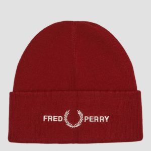 Fred Perry Graphic Beanie Hattu Punainen